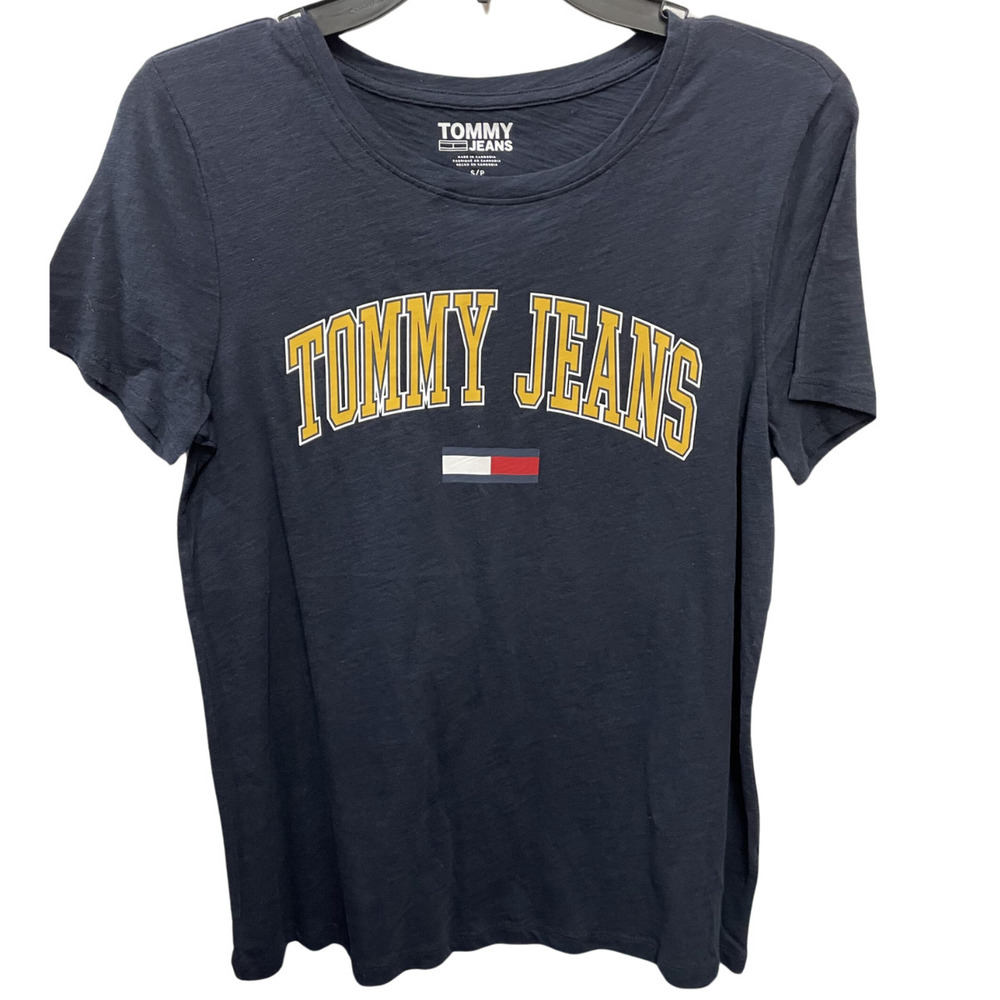 Tommy Jeans Navy Tee Shirt Small Women's Graphic Top